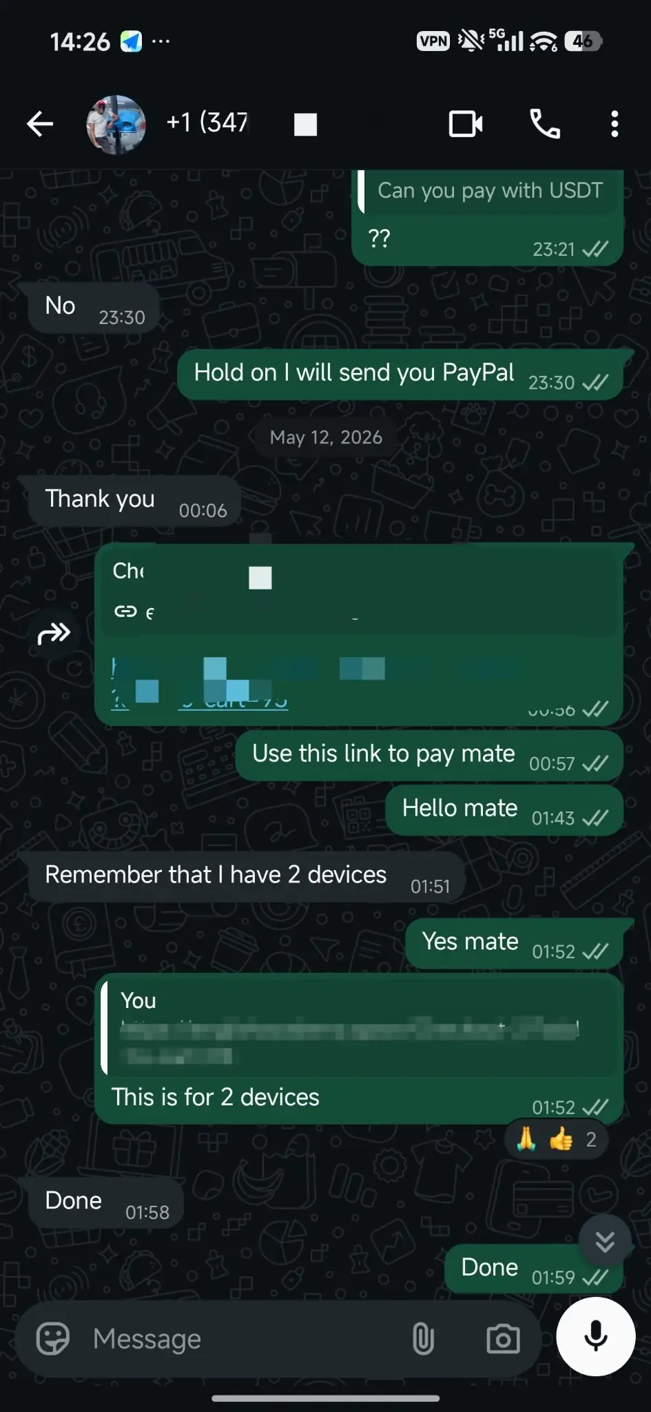 World IPTV verified WhatsApp customer proof 7